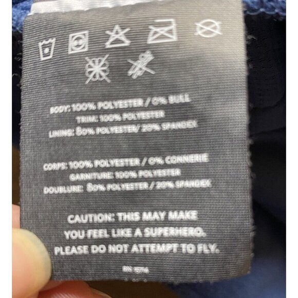 NOBULL Sleeveless Microplush Fleece Blue  - Small Cowl Neck - Picture 10 of 12